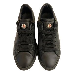 Moncler women’s Black Leather Sneakers